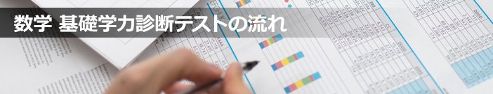 数学 基礎学力診断テストの流れ